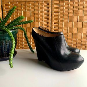 L.A.M.B. Platform wedge booties